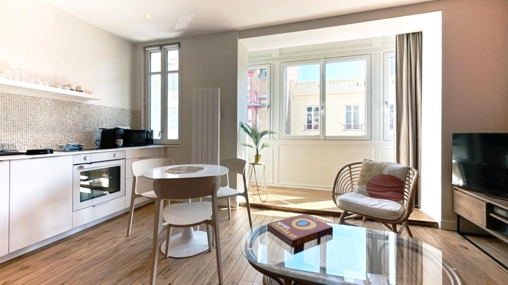Villa Adele, Bow-Window Vue Mer - Appt 02 Mers-les-Bains Eksteriør bilde